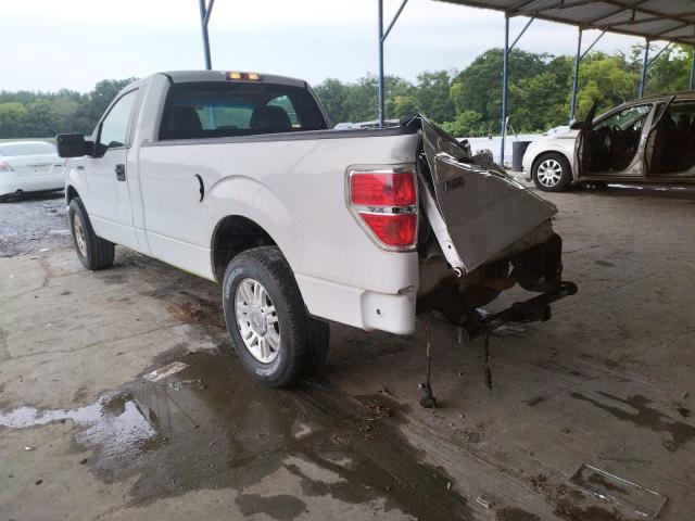 1FTRF12W49KB48215 - 2009 FORD F150 WHITE photo 3