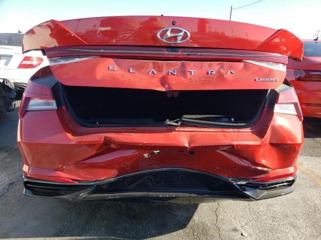 KMHLP4AG3MU125922 - 2021 HYUNDAI ELANTRA LI RED photo 9