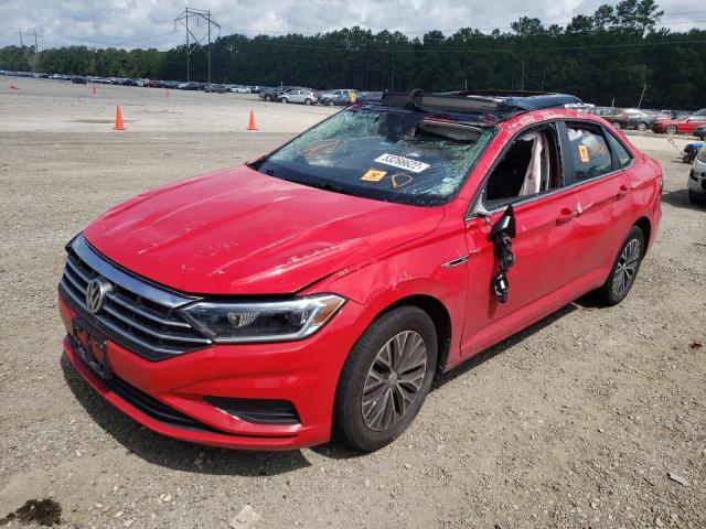 3VWE57BU4KM055676 - 2019 VOLKSWAGEN JETTA SEL RED photo 2