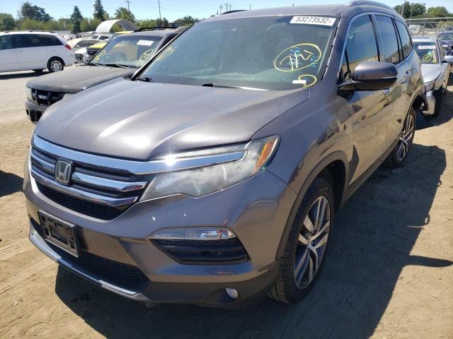 5FNYF6H05HB045165 - 2017 HONDA PILOT ELIT CHARCOAL photo 2