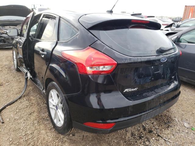 1FADP3K24JL248948 - 2018 FORD FOCUS BLACK photo 3