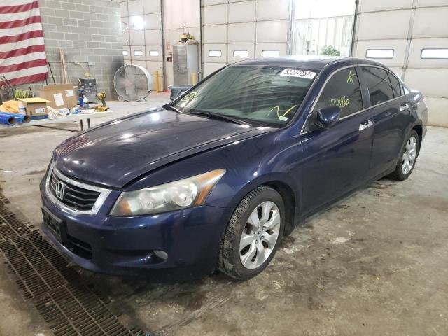 1HGCP36809A005148 - 2009 HONDA ACCORD BLUE photo 2