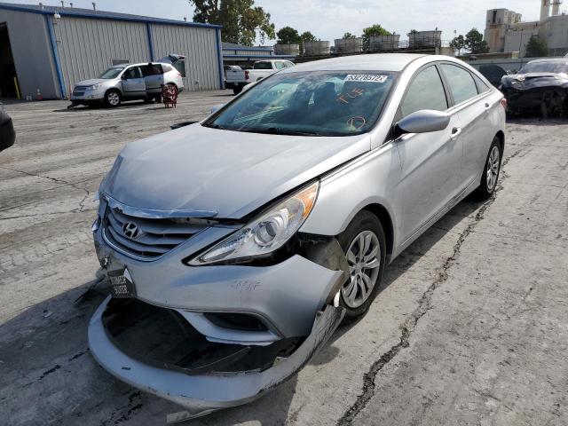 5NPEB4AC3DH548874 - 2013 HYUNDAI SONATA GLS SILVER photo 2