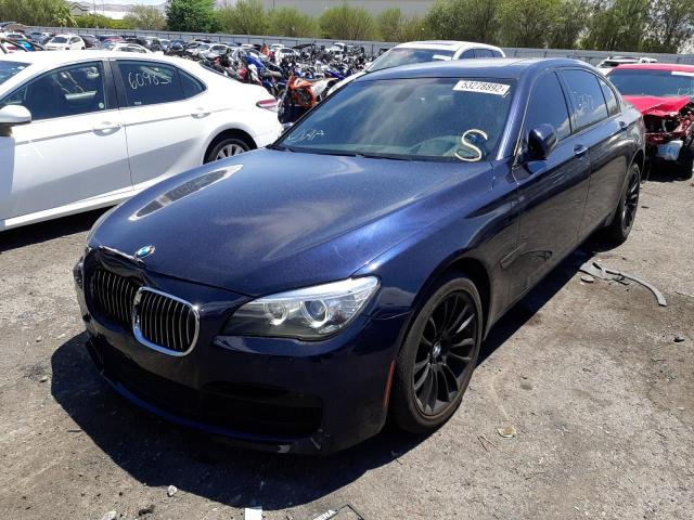 WBAYF4C5XED281785 - 2014 BMW 740 LXI BLUE photo 2