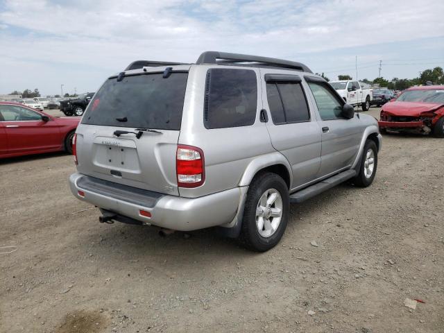 JN8DR09X33W712841 - 2003 NISSAN PATHFINDER GRAY photo 4