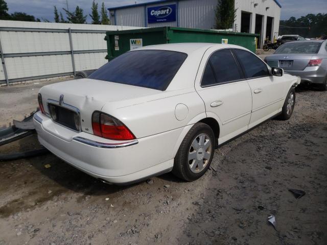 1LNHM86S74Y630390 - 2004 LINCOLN LS WHITE photo 4