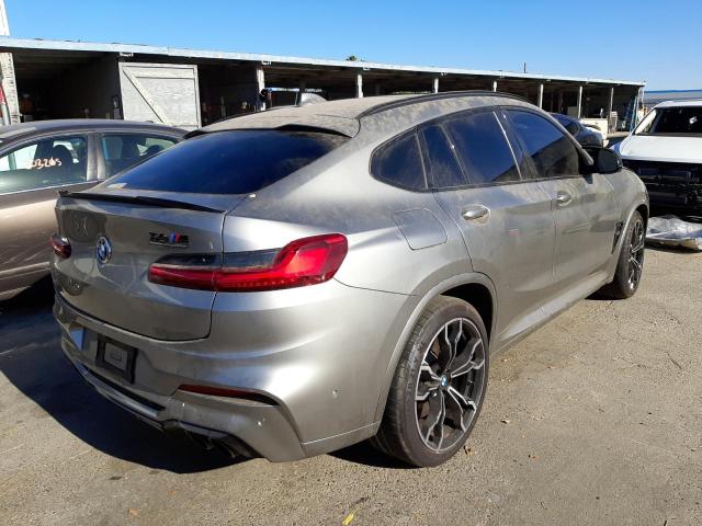 5YMUJ0C07M9G40017 - 2021 BMW X4 M COMPE GRAY photo 4