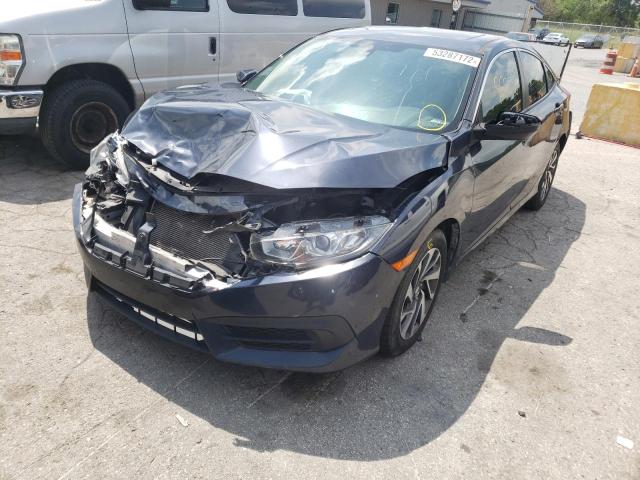 2HGFC2F79JH511321 - 2018 HONDA CIVIC EX CHARCOAL photo 2