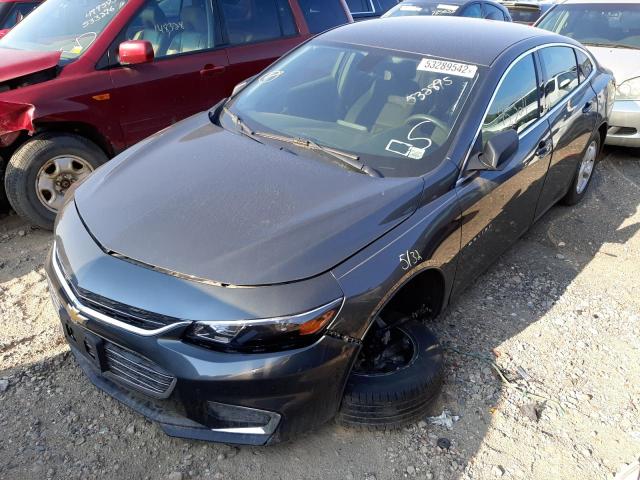 1G1ZB5ST4JF235336 - 2018 CHEVROLET MALIBU LS GRAY photo 2