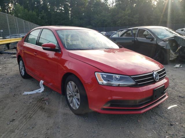 3VWLA7AJ4FM403606 - 2015 VOLKSWAGEN JETTA TDI RED photo 1