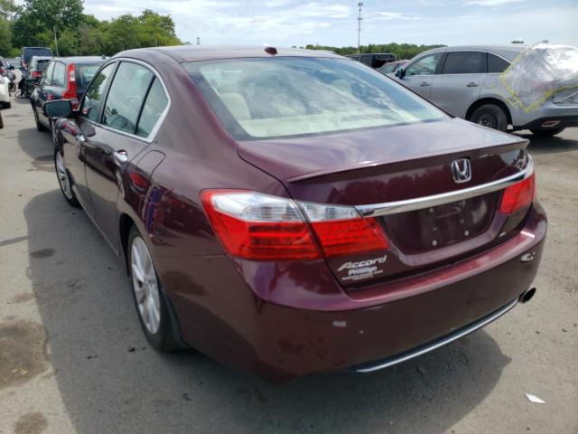 1HGCR2F88DA054868 - 2013 HONDA ACCORD EXL MAROON photo 3