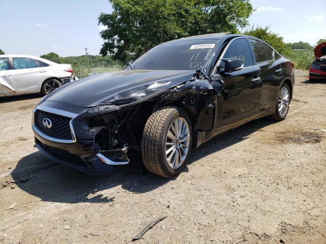 JN1EV7AR2KM550750 - 2019 INFINITI Q50 LUXE BLACK photo 2