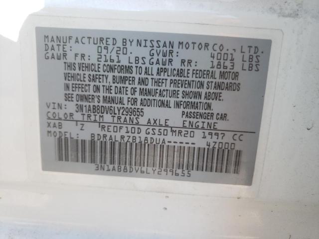 3N1AB8DV6LY299655 - 2020 NISSAN SENTRA SR  photo 10