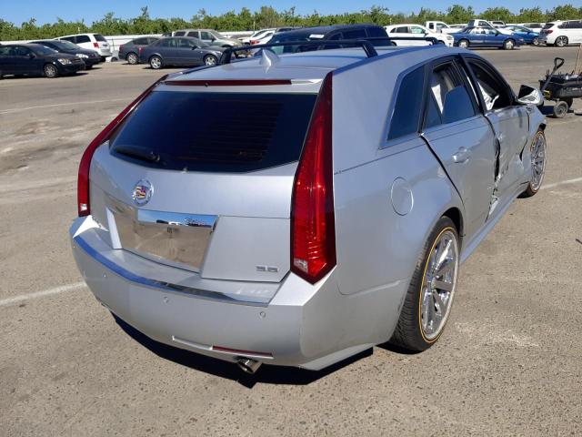 1G6DS8EV1A0112874 - 2010 CADILLAC CTS PREMIU SILVER photo 4