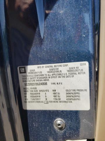 5GZER23728J240686 - 2008 SATURN OUTLOOK XR ლურჯი ფოტო 10