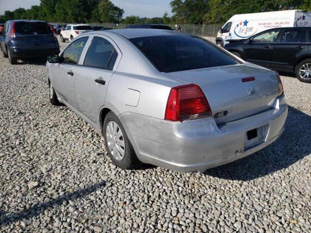 4A3AB26F77E028698 - 2007 MITSUBISHI GALANT DE SILVER photo 3