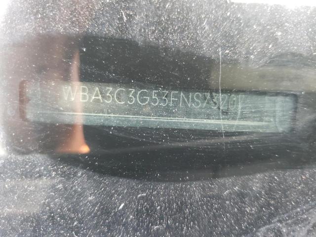 WBA3C3G53FNS73207 - 2015 BMW 320 I XDRI Մոխրագույն լուսանկար 10