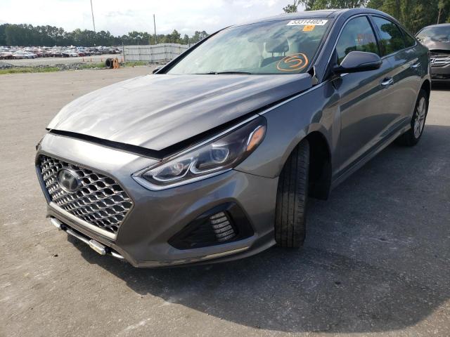 5NPE34AF6KH730332 - 2019 HYUNDAI SONATA LIM GRAY photo 2