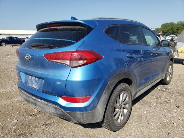 KM8J3CA40JU664948 - 2018 HYUNDAI TUCSON SEL BLUE photo 4