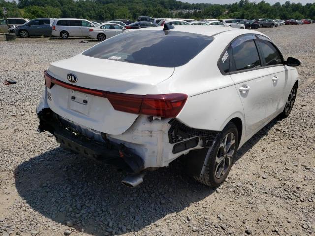 3KPF24AD8LE167344 - 2020 KIA FORTE FE WHITE photo 4