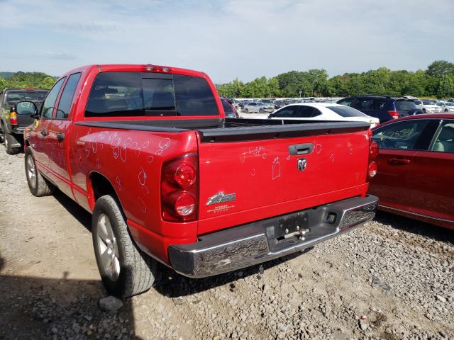 1D7HA18N28S603057 - 2008 DODGE RAM 1500 S RED photo 3