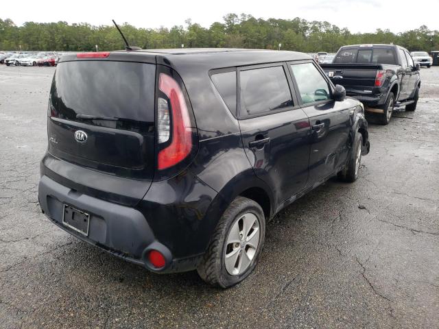 KNDJN2A21E7733707 - 2014 KIA SOUL BLACK photo 4