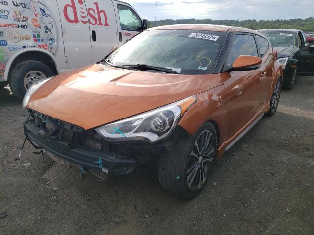 KMHTC6AE7GU262551 - 2016 HYUNDAI VELOSTER TURBO  photo 2