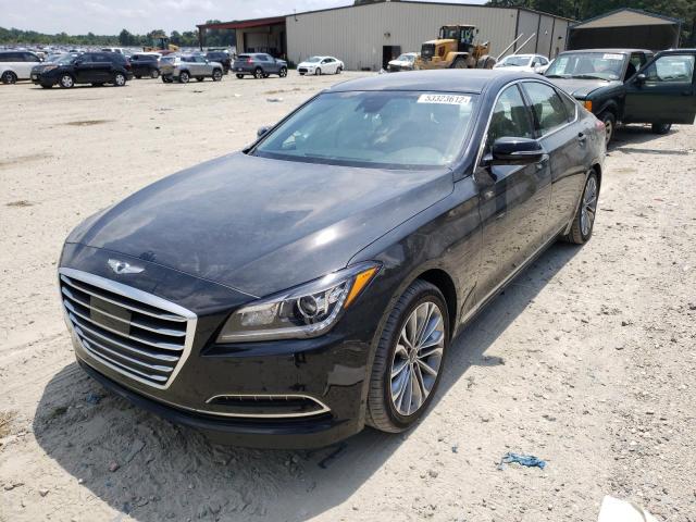 KMHGN4JE3HU200548 - 2017 GENESIS G80 BASE BLACK photo 2