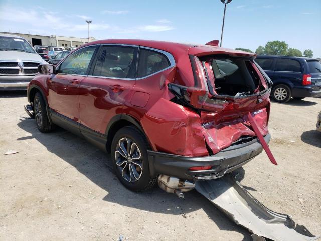 7FARW2H87NE032565 - 2022 HONDA CR-V EXL RED photo 3