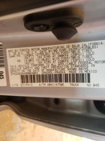 3TMJU62N49M084063 - 2009 TOYOTA TACOMA DOUBLE CAB PRERUNNER  photo 10
