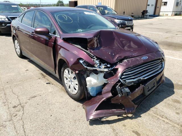 3FA6P0G73DR272367 - 2013 FORD FUSION S MAROON photo 1
