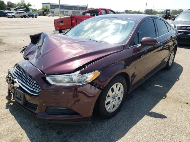 3FA6P0G73DR272367 - 2013 FORD FUSION S MAROON photo 2