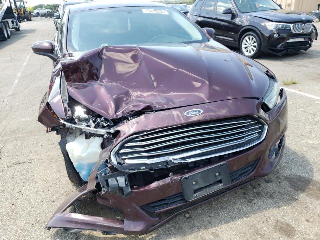 3FA6P0G73DR272367 - 2013 FORD FUSION S MAROON photo 9