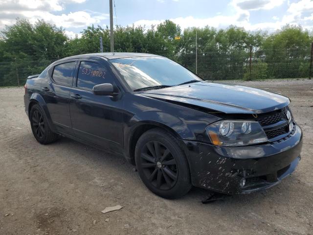 1C3CDZCB9DN664068 - 2013 DODGE AVENGER BLACK photo 1