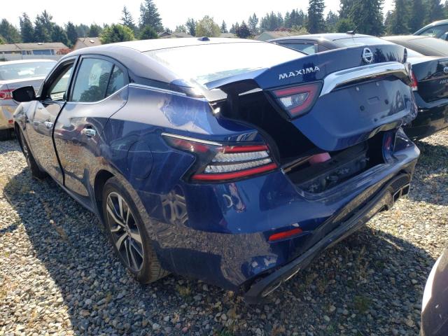 1N4AA6CV8MC505385 - 2021 NISSAN MAXIMA SV BLUE photo 3