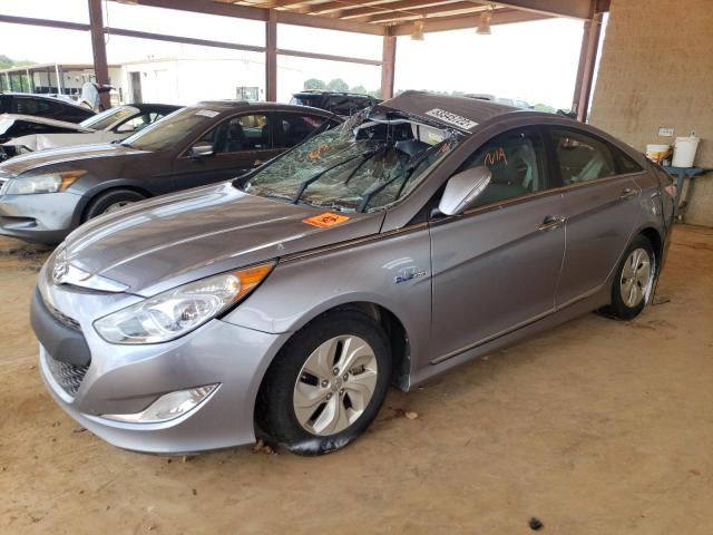 KMHEC4A42FA118944 - 2015 HYUNDAI SONATA HYB SILVER photo 2