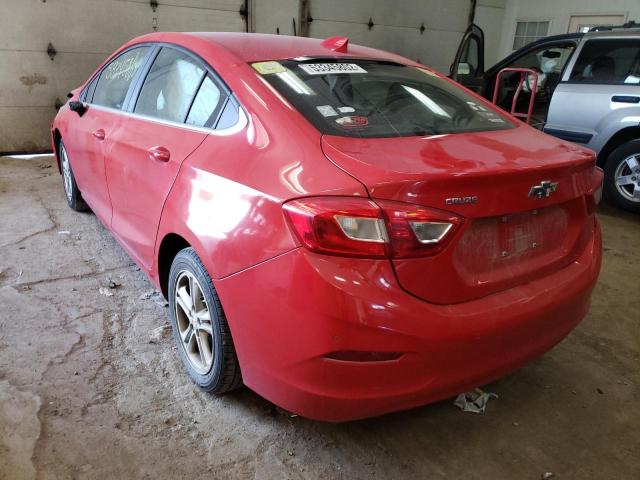1G1BE5SM9H7175317 - 2017 CHEVROLET CRUZE RED photo 3