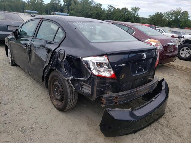 19XFB2F58CE102130 - 2012 HONDA CIVIC LX BLACK photo 3