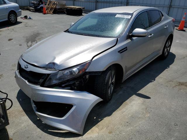 KNAGM4AD4C5031316 - 2012 KIA OPTIMA HYB SILVER photo 2