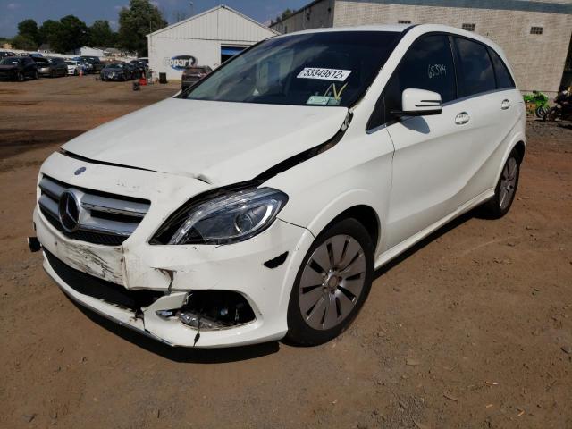 WDDVP9AB4EJ001326 - 2014 MERCEDES-BENZ B ELECTRIC WHITE photo 2