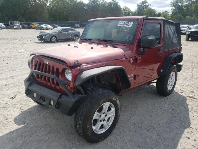 1J4AA2D1XBL544677 - 2011 JEEP WRANGLER S BURGUNDY photo 2