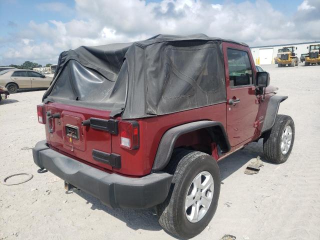 1J4AA2D1XBL544677 - 2011 JEEP WRANGLER S BURGUNDY photo 4
