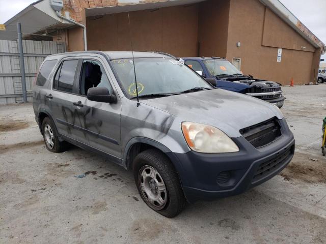 JHLRD78525C049570 - 2005 HONDA CR-V LX SILVER photo 1