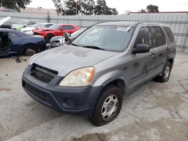 JHLRD78525C049570 - 2005 HONDA CR-V LX SILVER photo 2