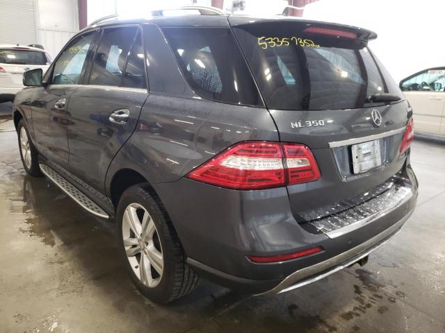 4JGDA5HB4CA089325 - 2012 MERCEDES-BENZ ML 350 4MA CHARCOAL photo 3