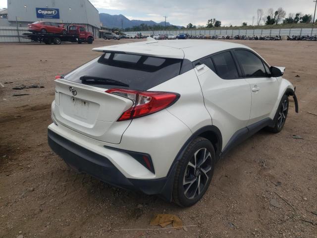 NMTKHMBX1JR005966 - 2018 TOYOTA C-HR XLE WHITE photo 4