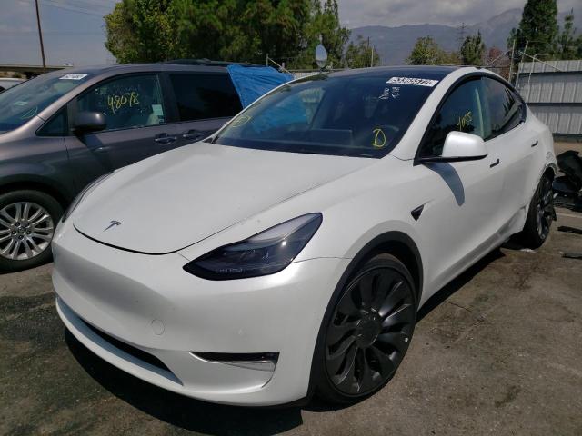 7SAYGDEF8NF347901 - 2022 TESLA MODEL Y أبيض صورة 2