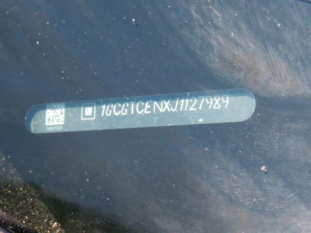 1GCGTCENXJ1127989 - 2018 CHEVROLET COLORADO L WHITE photo 10