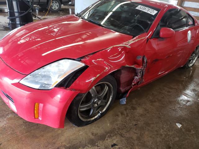 JN1AZ34E33T008293 - 2003 NISSAN 350Z COUPE RED photo 9