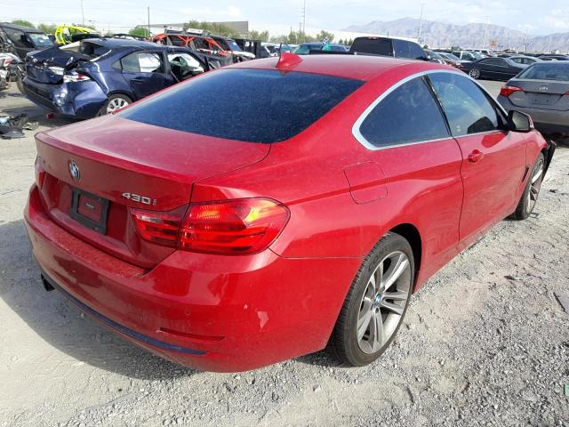 WBA4R9C51HK878505 - 2017 BMW 430XI RED photo 4